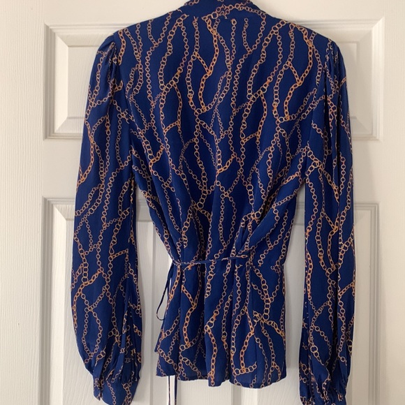 L’Agence Cara Silk Wrap Blouse - Picture 7 of 7